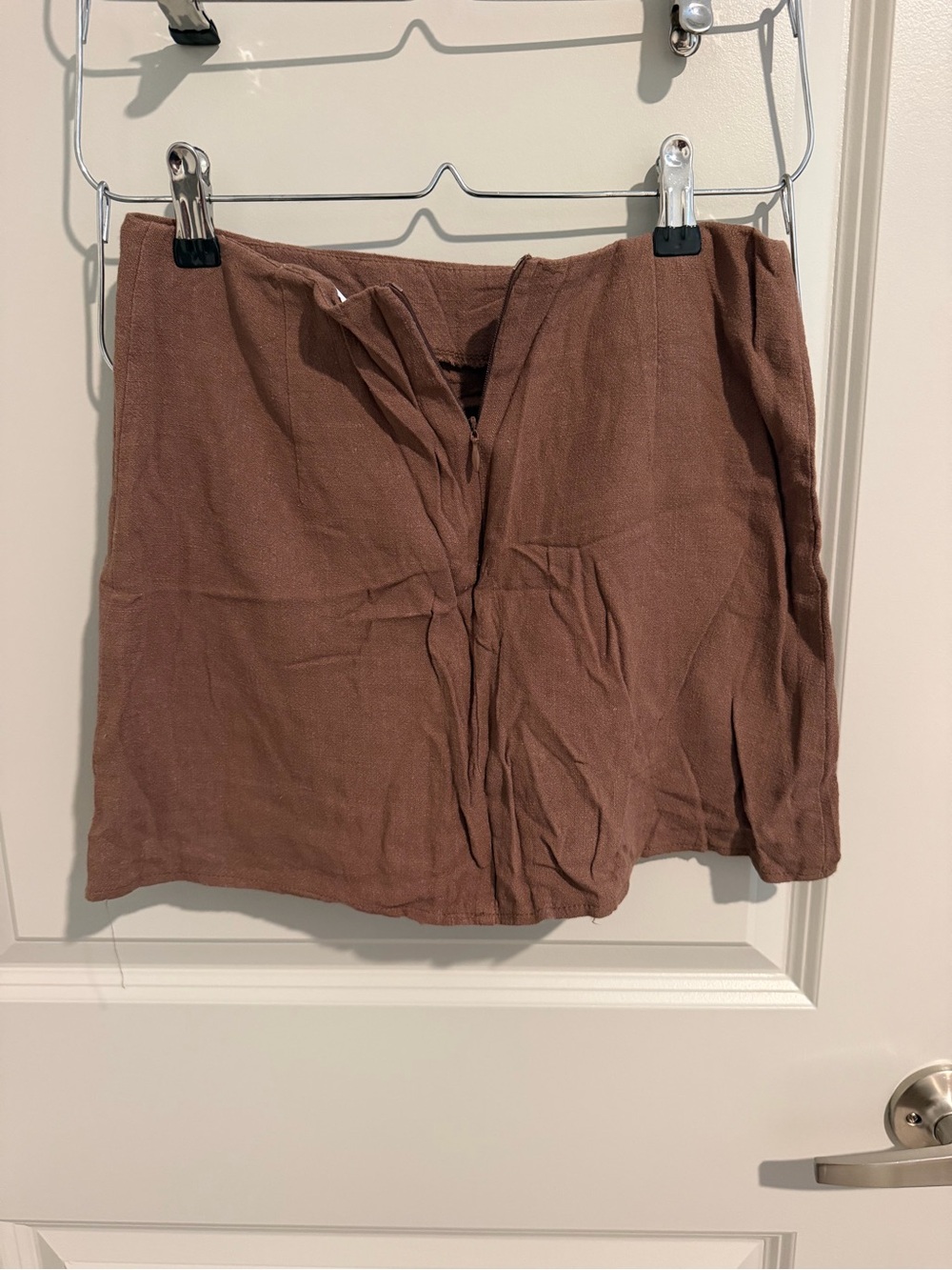 Princess Polly Brown linen Mini Skirt - Picture 3 of 6
